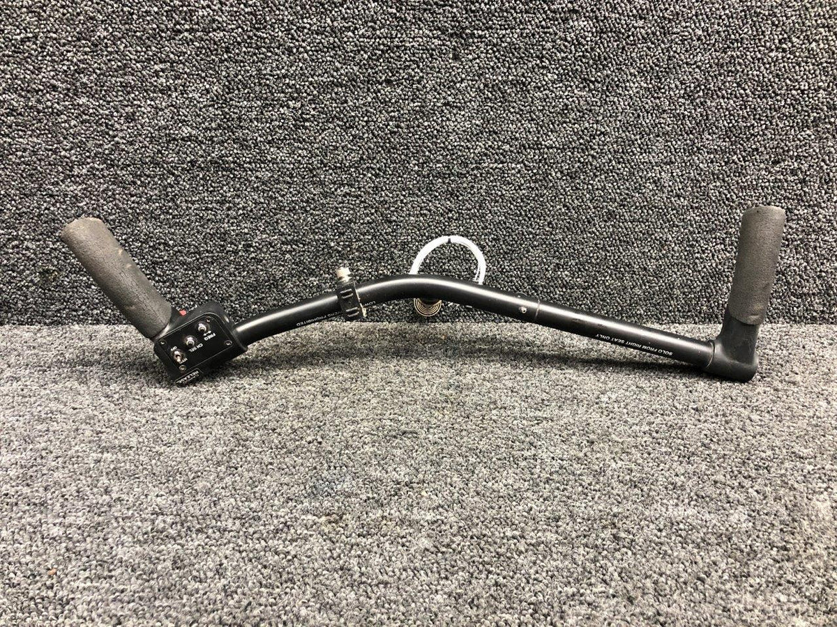 C058-1 Robinson R44 Cyclic Control Assembly w Grips and Switches BAS Part Sales | Airplane Parts