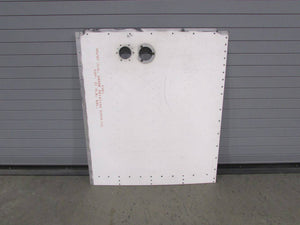 0523521-27 Cessna 172M White Tank Well Cover Assembly LH with Indent