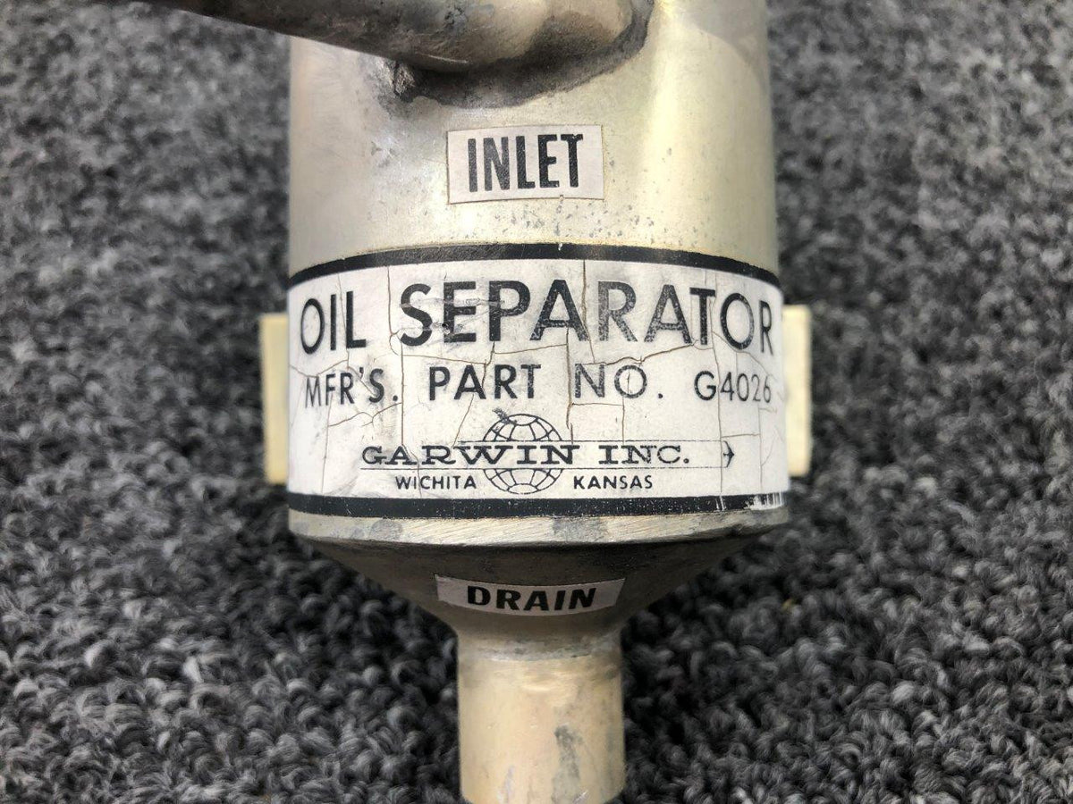 G4026 (ALT: 96-389006-3) Beechcraft 95-B55 Garwin Oil Separator Assembly BAS Part Sales | Airplane Parts