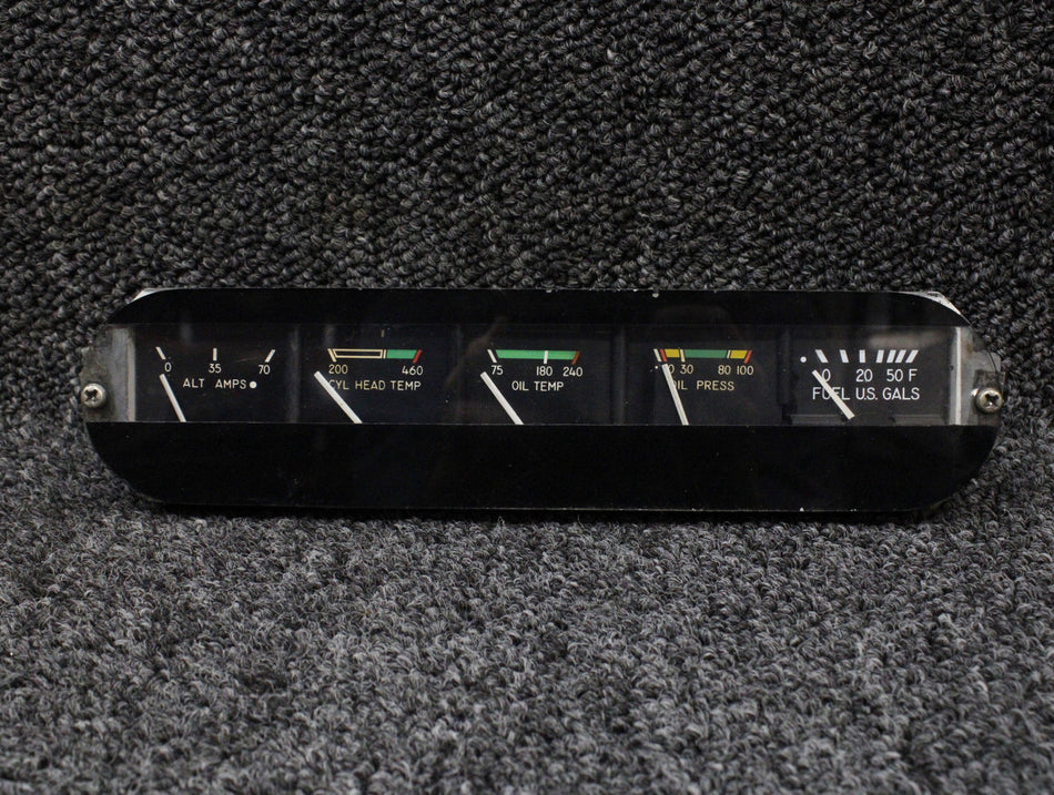 06205-002 Piper PA34-200T Engine Gauge Cluster Assembly (Volts: 14)