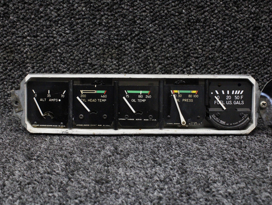 06205-002 Piper PA34-200T Engine Gauge Cluster Assembly (Volts: 14)