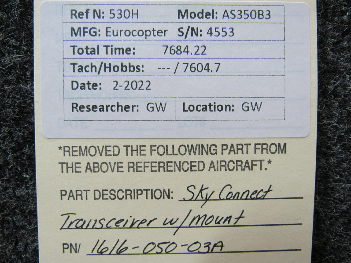 Sky Connect 1616-0550-03A Sky Connect Transceiver W/ Mount Volts 11-32, Amps 1