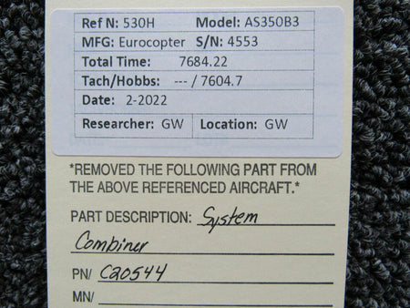 American Eurocopter C20544 Eurocopter AS350B3 System Combiner