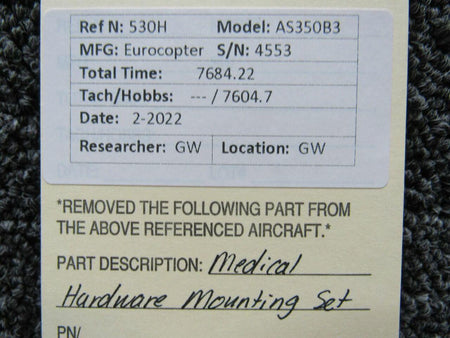 American Eurocopter Eurocopter AS350B3 Medical Hardware Mounting Set