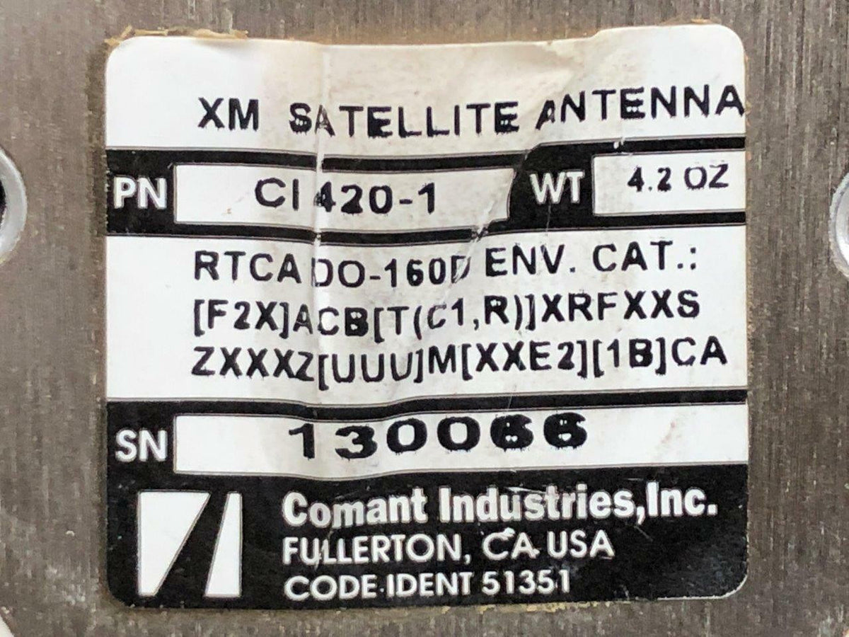 Comant CI-420-1 Comant Industries XM Satellite Antenna
