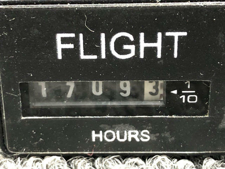 Flight 17174-001 Flight Hour Indicator Hours 1709.30, Volts 14-28