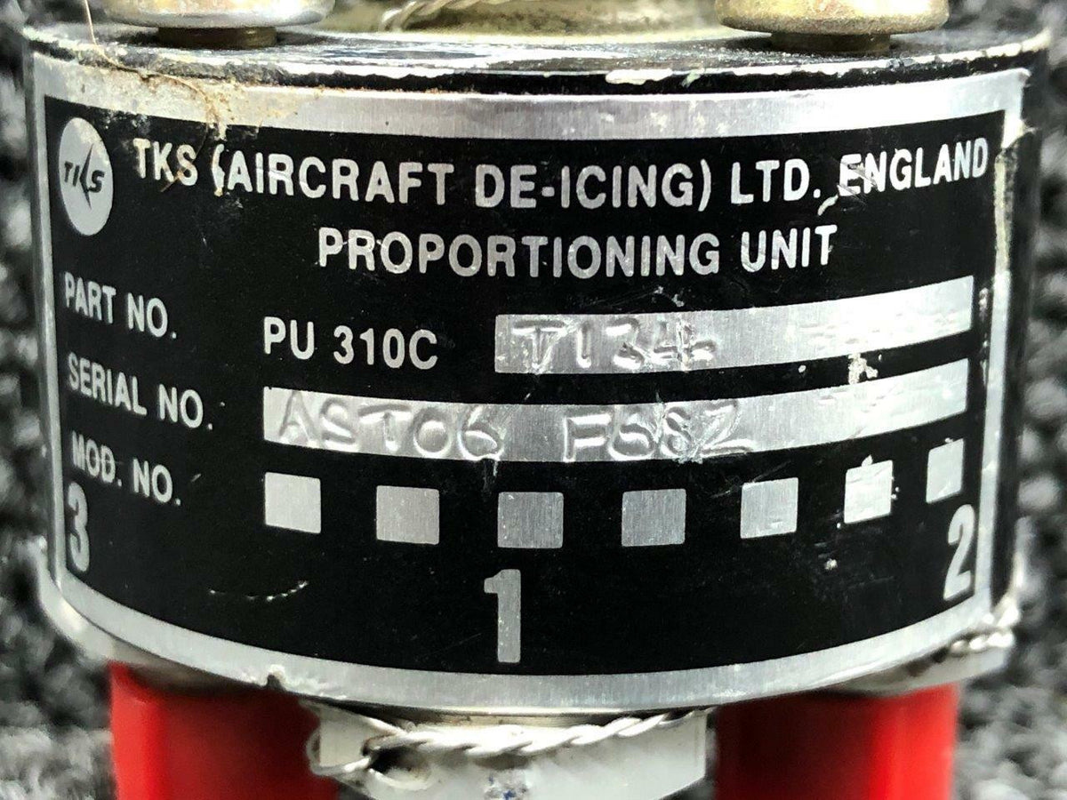 TKS 15165-014 MPN PU310CT124 Cirrus SR22 TKS Wing De-Ice Proportioning Unit