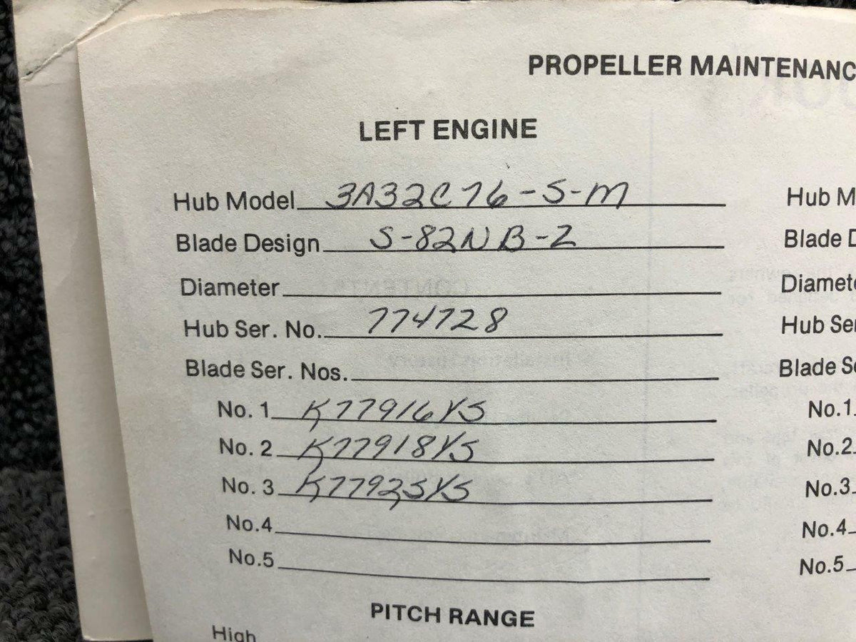 McCauley 3A32C76-S-M McCauley 3 Blade Propeller Hub W/ Logs CORE