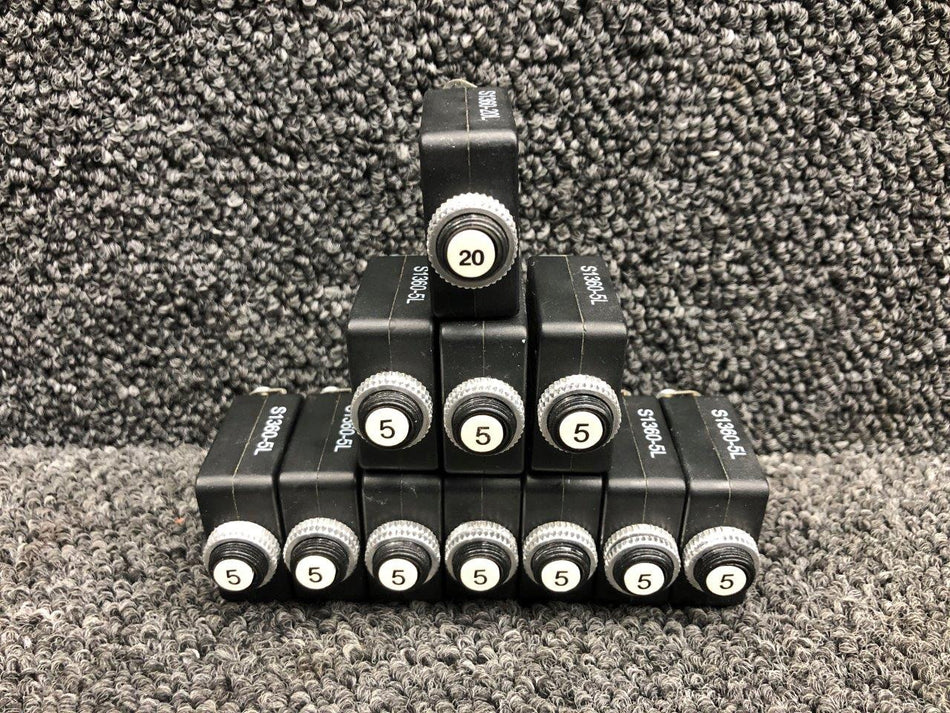 W58-X1008 Tyco Electronics Push Breaker Set (Amps: 5 and 20)