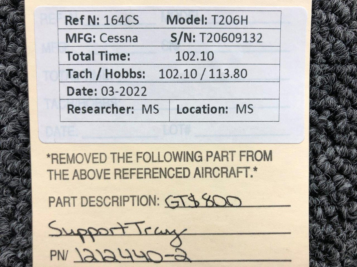 1212440-2 Cessna T206H GTS-800 Support Tray BAS Part Sales | Airplane Parts