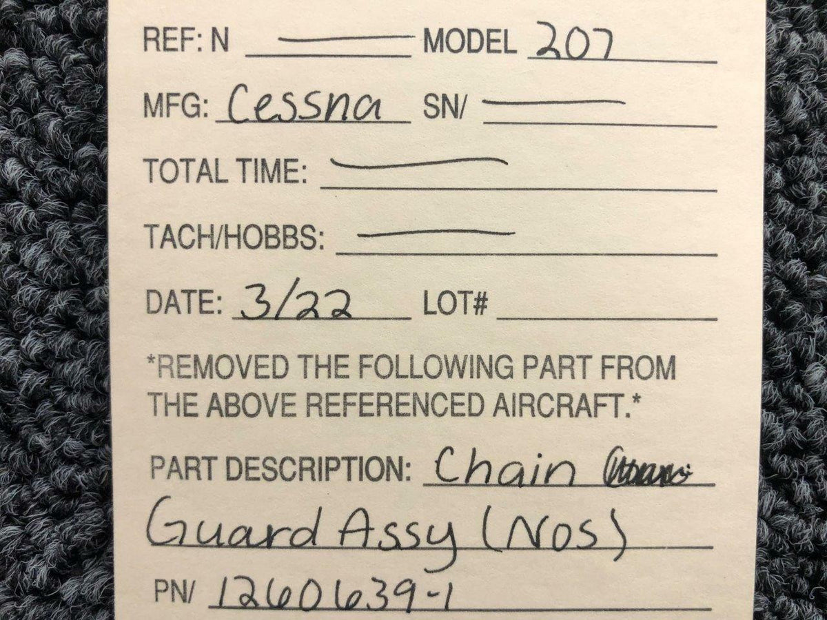 1260639-1 Cessna 207 Chain Guard Assembly (NEW OLD STOCK) BAS Part Sales | Airplane Parts