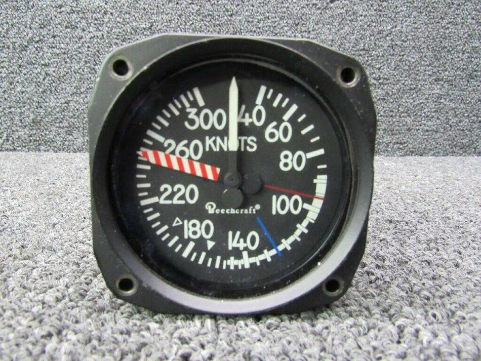 114-380012-3 Beechcraft Airspeed Indicator 300 KTS (SA) BAS Part Sales | Airplane Parts