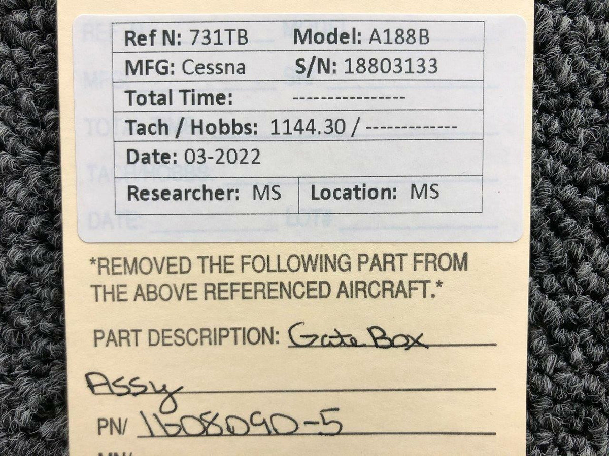 1608090-5 Cessna A188B Gate Box Assembly BAS Part Sales | Airplane Parts