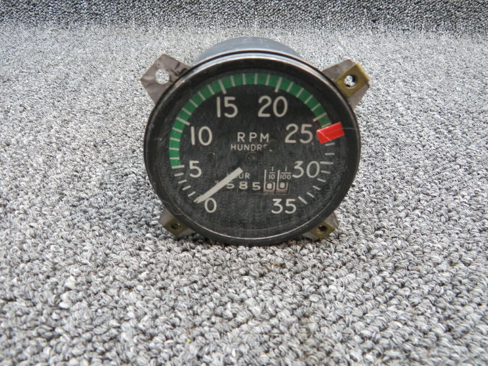 Rockwell 855004-503 Rockwell 112A RPM Tachometer Indicator Hours 1585