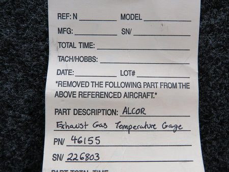 Alcor Inc 46155 Alcor Exhaust Gas Temperature Gauge