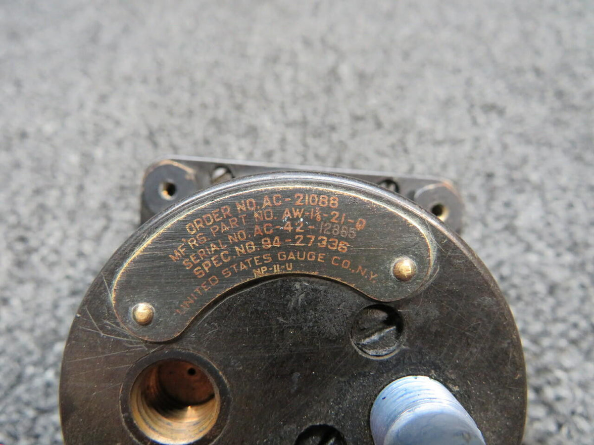 US Gauge AW-1-7/8-21-Q US Gauge Suction Gauge