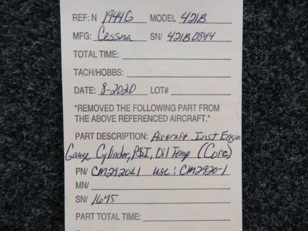 CM2920L1 (USE: CM2920-1) Aircraft Inst. Tri-Engine Gauge Indicator (CORE) BAS Part Sales | Airplane Parts