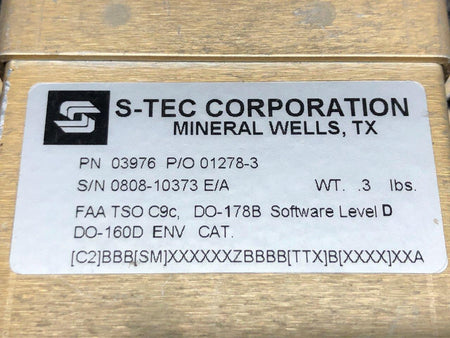 03976 Beechcraft C24R S-Tec Roll Steering Adapter BAS Part Sales | Airplane Parts