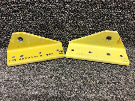 169-820036-5 / 169-820036-15 Beechcraft C24R Nose Gear Actuator Bracket Set BAS Part Sales | Airplane Parts