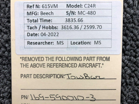 169-590010-3 Beechcraft C24R Towbar Assembly BAS Part Sales | Airplane Parts