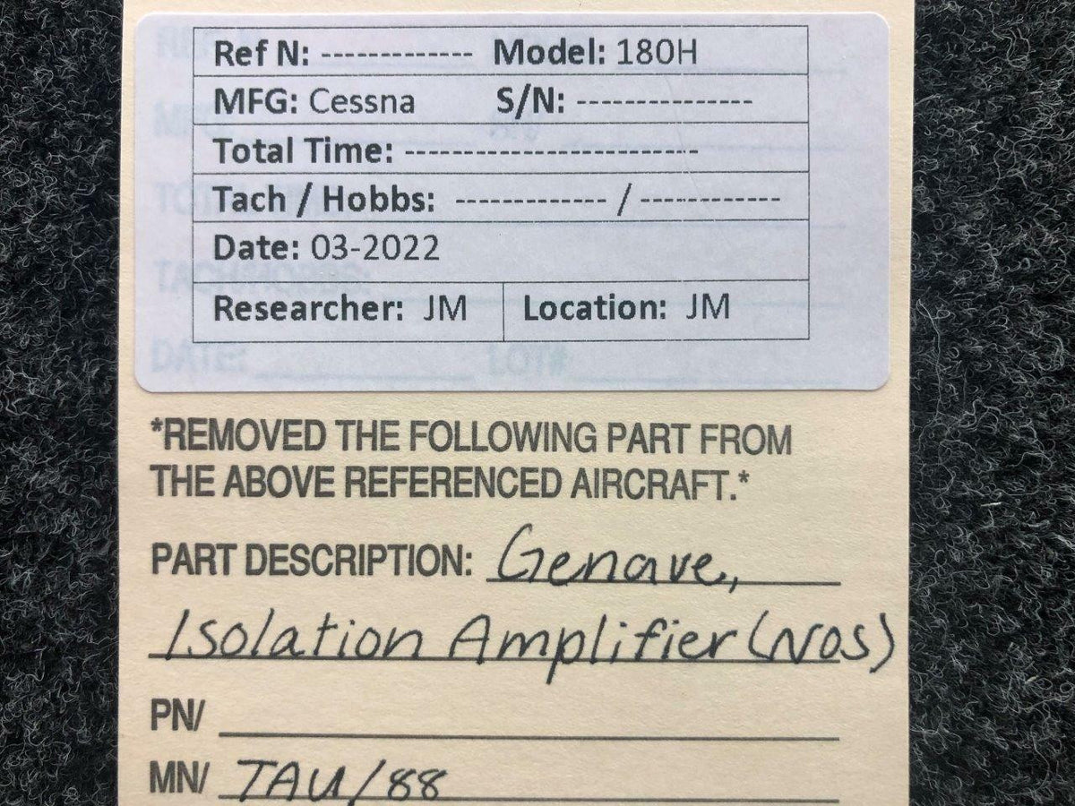 Genave TAU/88 Genave Isolation Amplifier NEW OLD STOCK