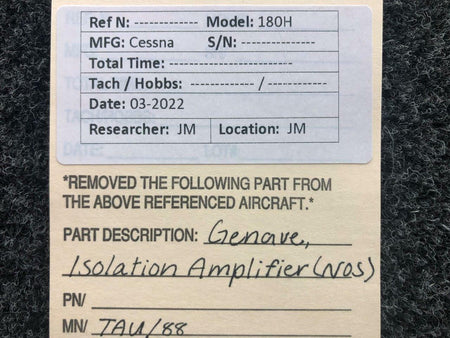 Genave TAU/88 Genave Isolation Amplifier NEW OLD STOCK
