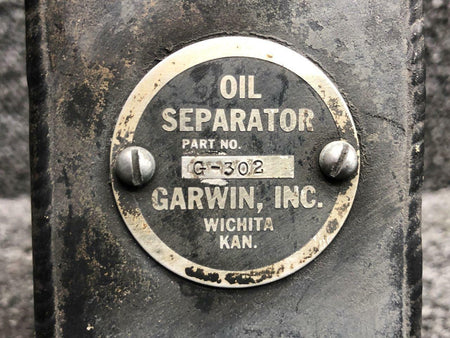GARWIN G-302 Continental TSIO-470-B Garwin Oil Separator Assembly