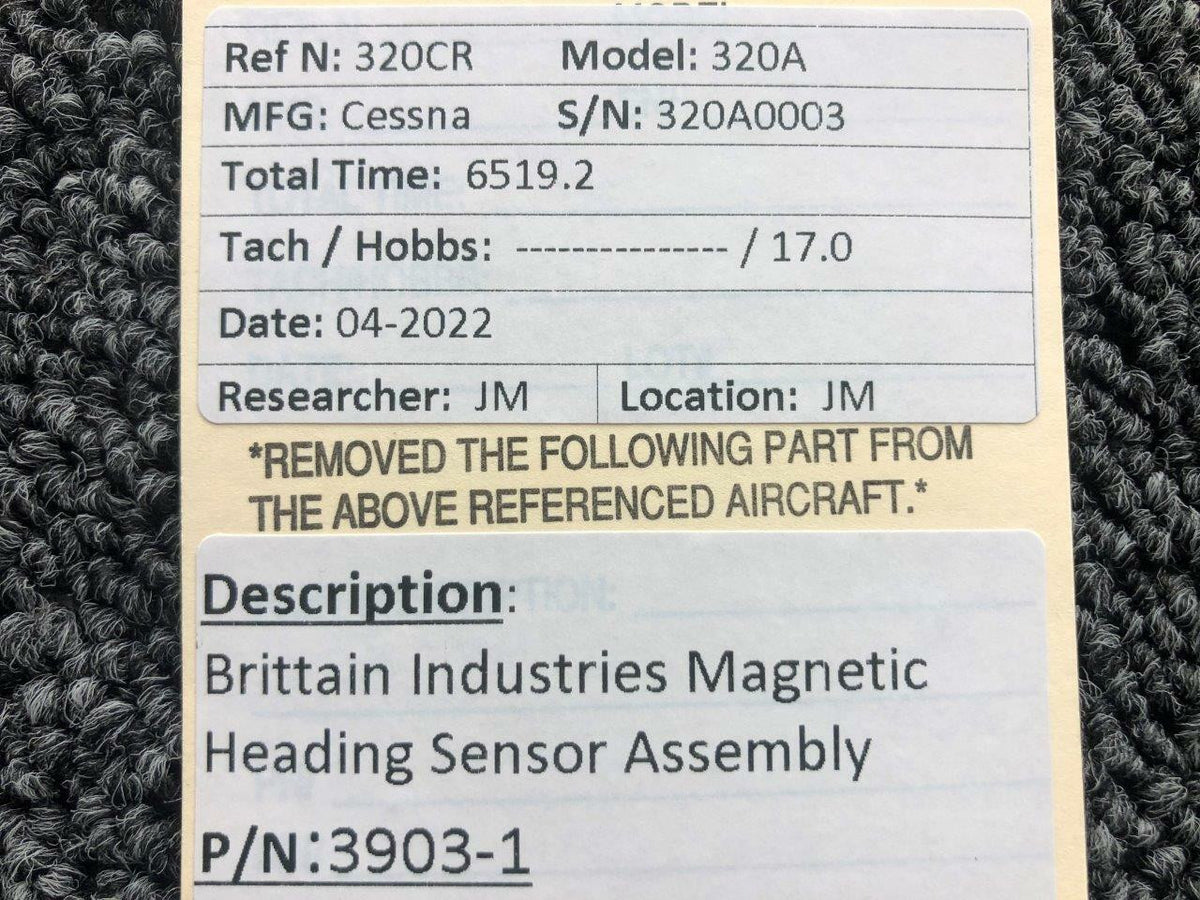 Brittain Industries 3903-1 Brittain Industries Magnetic Heading Sensor Assembly