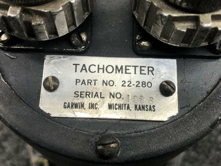 GARWIN 22-280 Garwin Dual Tachometer Indicator