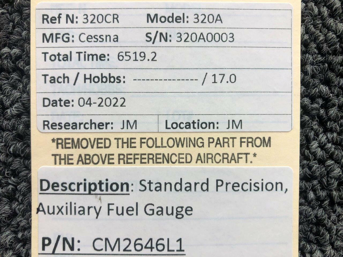 Standard Precision CM2646L1 Standard Precision Dual Auxiliary Fuel Indicator