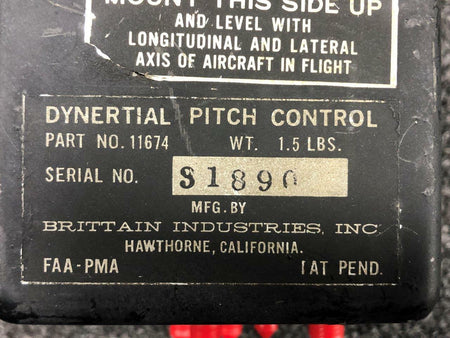 11674 Brittain Industries Dynertial Pitch Control Assembly BAS Part Sales | Airplane Parts