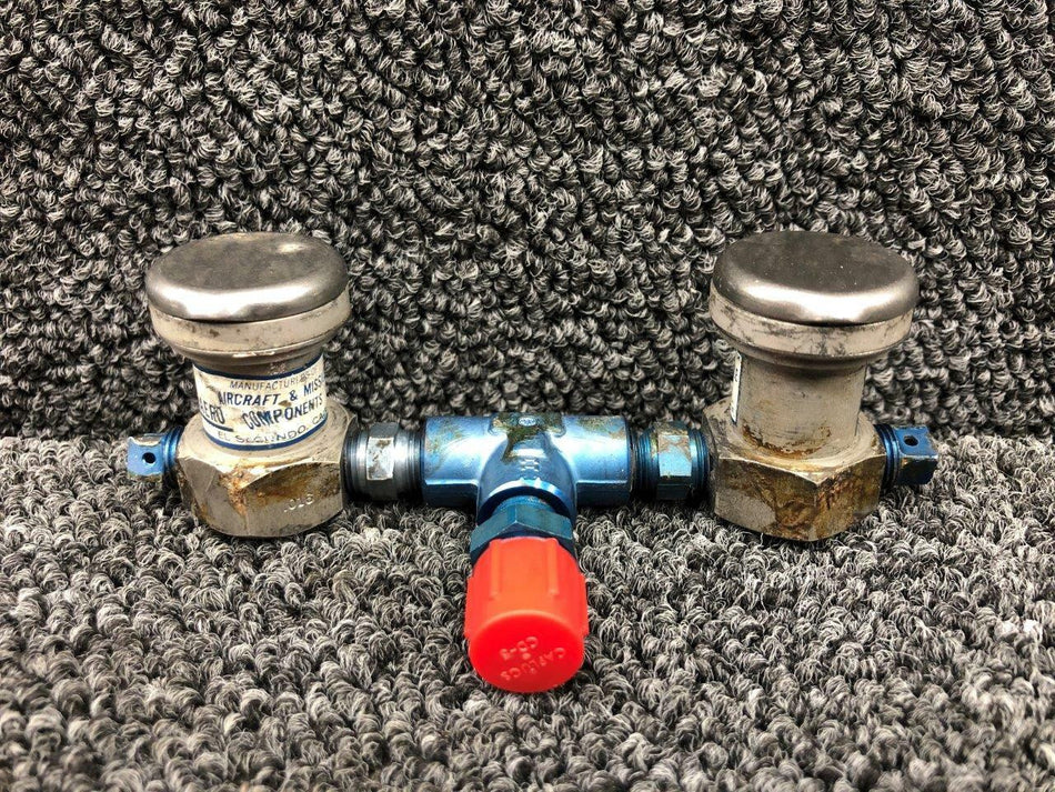 Zep Aero Z651 USE 18300008 Cessna 320A Zep Aero Oxygen Outlet Set of 2 W/ Lids