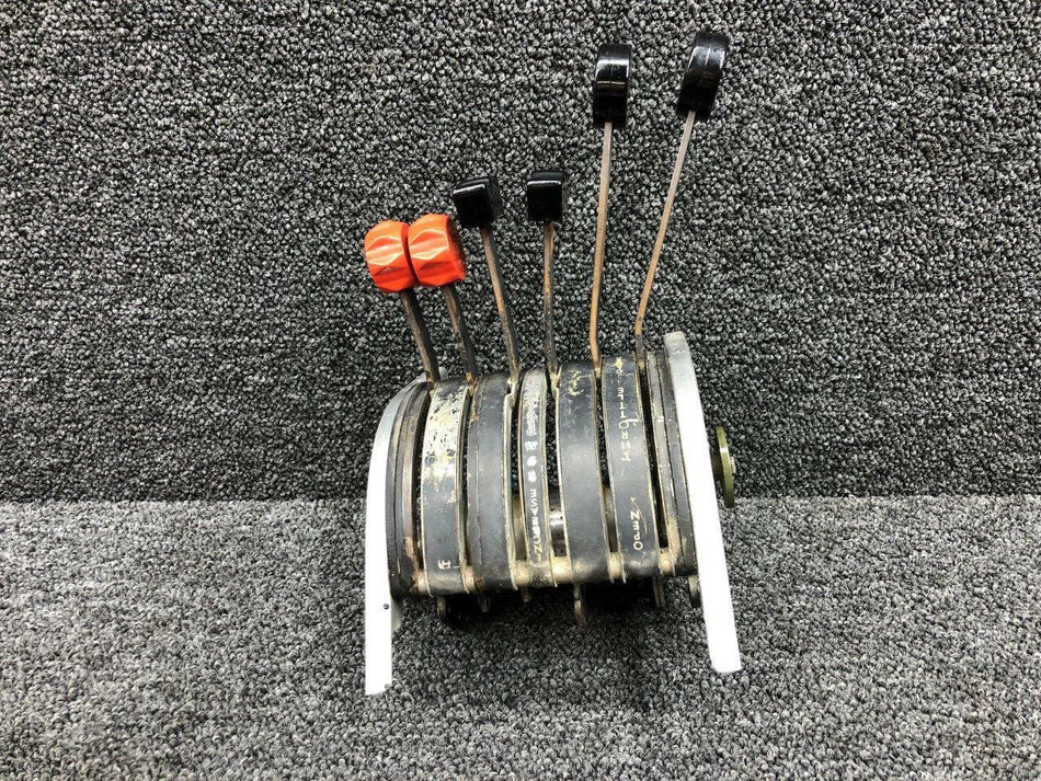 Cessna Aircraft Parts 0861201-4 Cessna 320A Engine Quadrant Control Assembly W/ Levers and Knobs