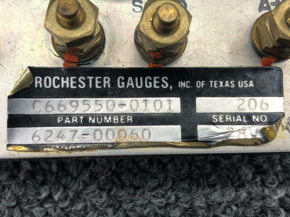 C669550-0101 Rochester 6247-00060 Dual Fuel Level Indicator (Volts: 28) BAS Part Sales | Airplane Parts