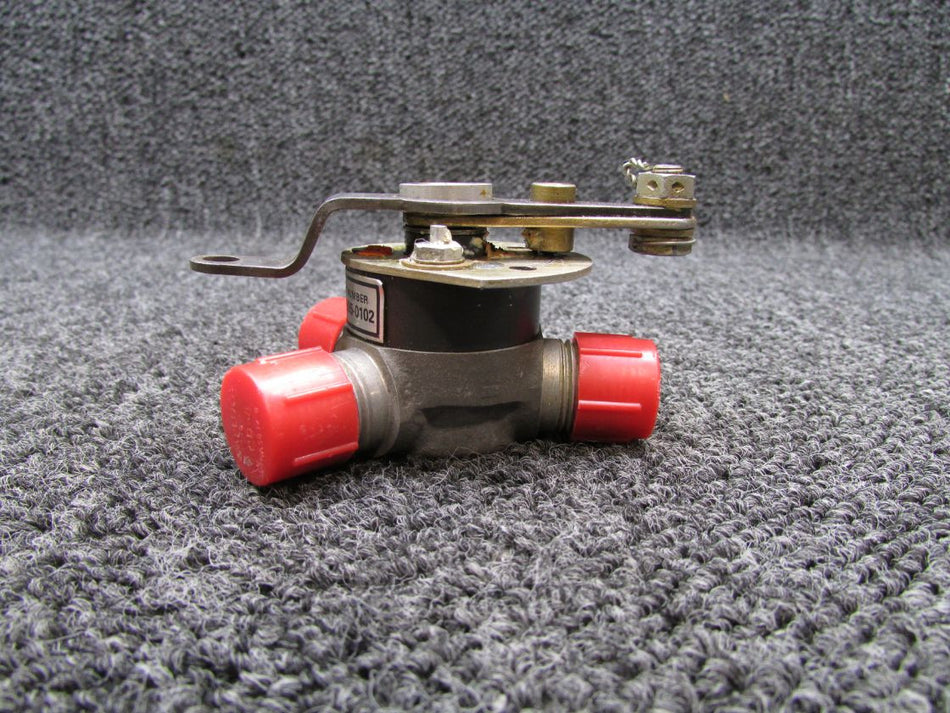 C291505-0102 Cessna T303 Cameron 1H38-4 Fuel Selector Valve with Lever