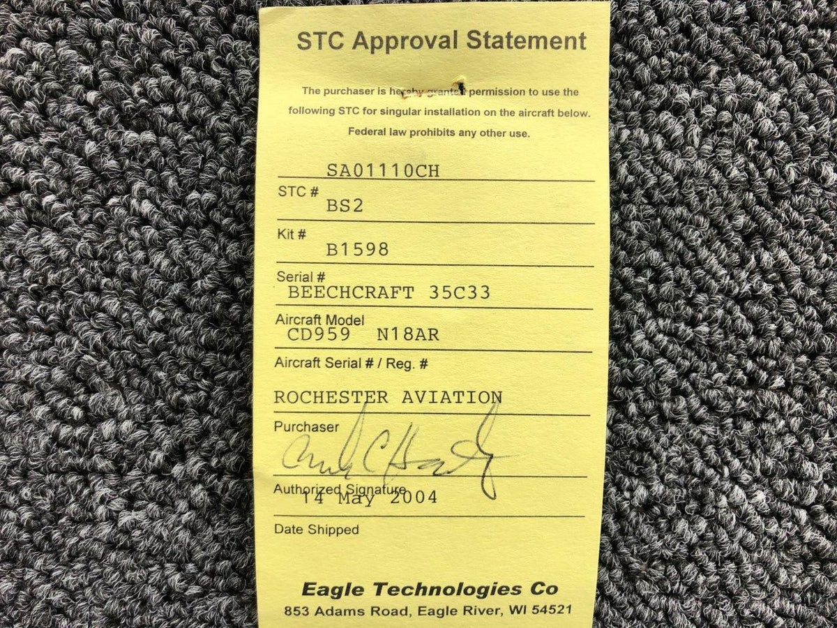 B1598 Eagle Tech Fuel Drain Valve Kit W/ STC (STC#: SA01110CH) BAS Part Sales | Airplane Parts