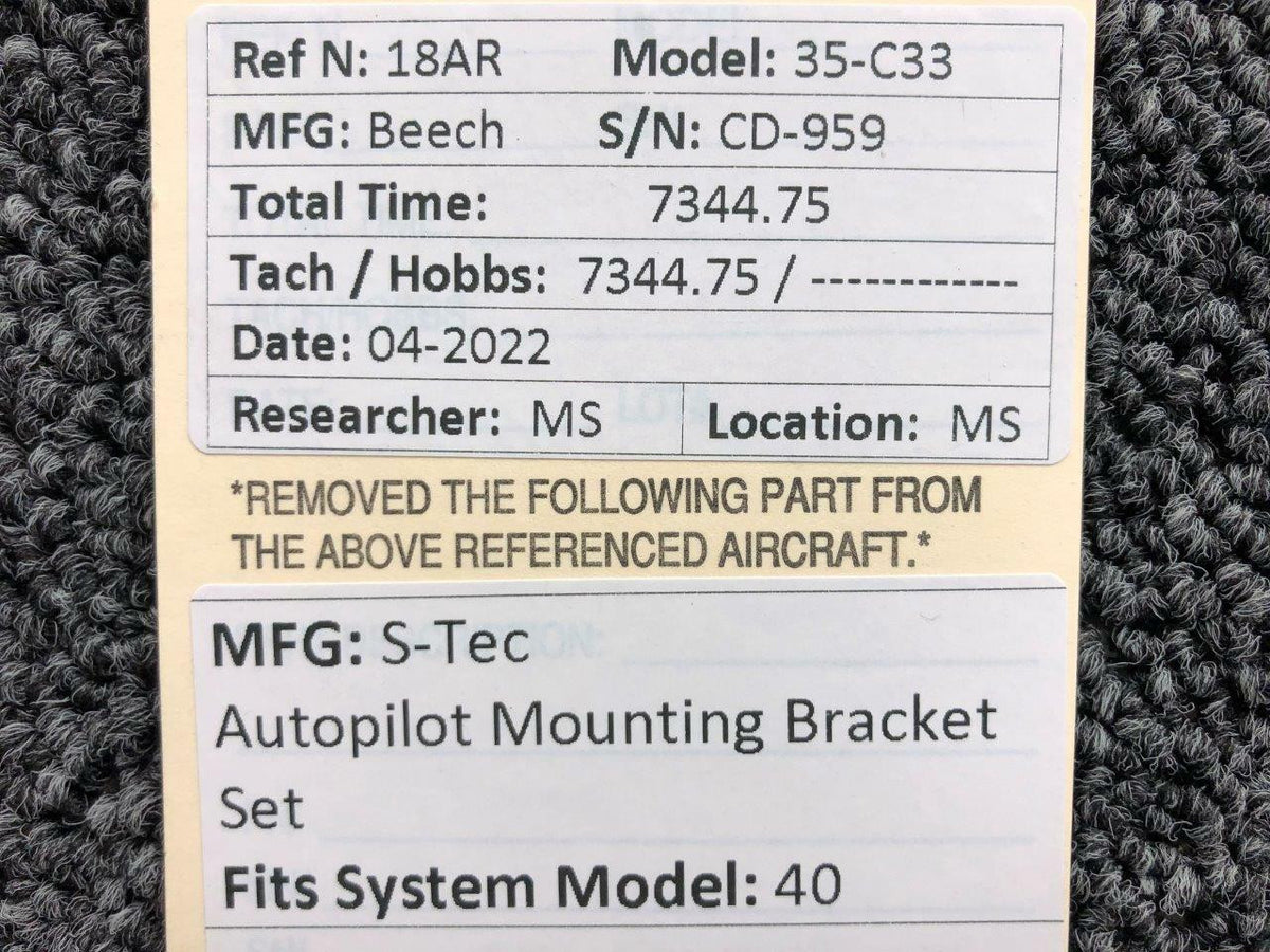 S-Tec System 40 S-Tec Autopilot Mounting Bracket Set