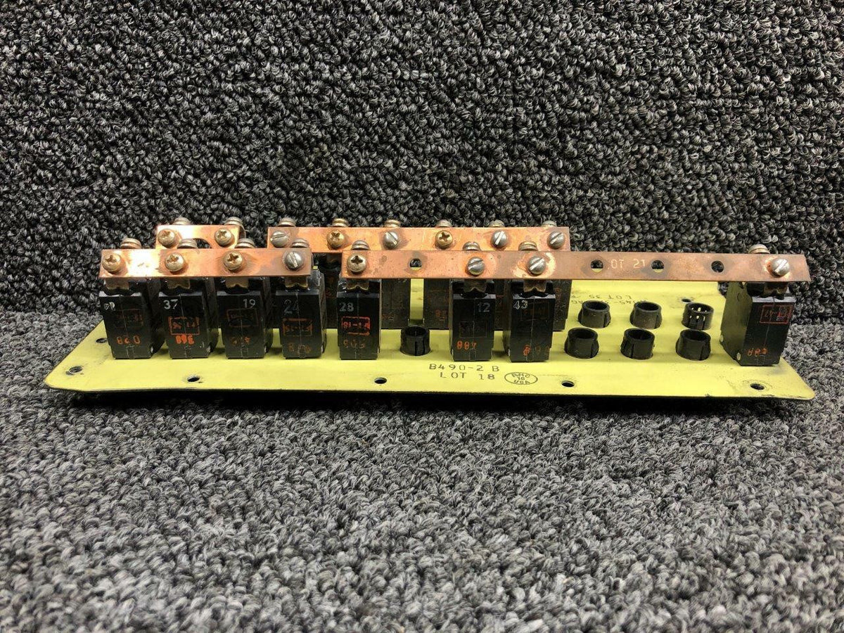 B490-2 Mechanical Products Push Button Circuit Breaker Panel Assembly