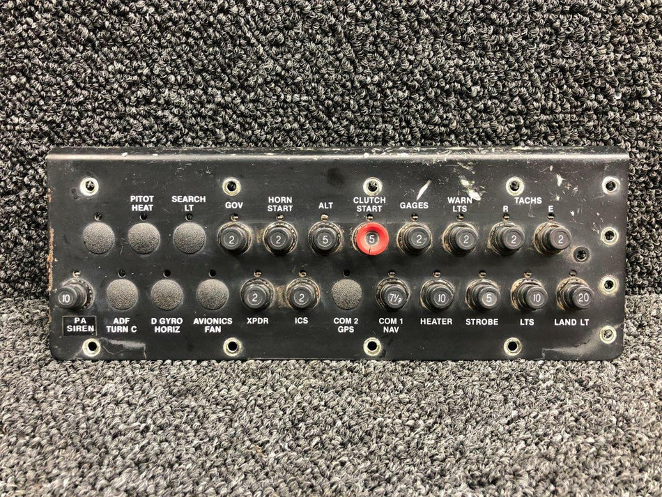 B490-2 Mechanical Products Push Button Circuit Breaker Panel Assembly