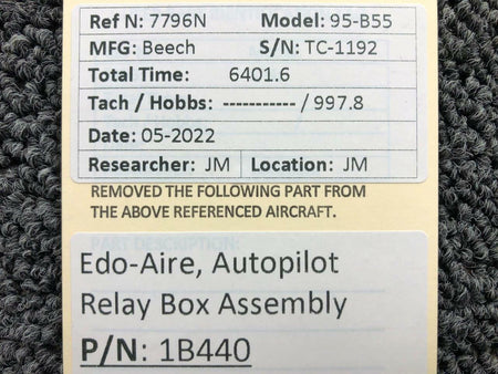 Edo-Aire 1B440 Edo-Aire Autopilot Relay Box Assembly