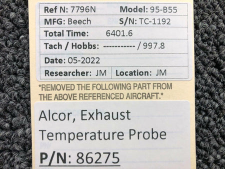 Alcor 86275 Alcor Exhaust Temperature Probe Assembly
