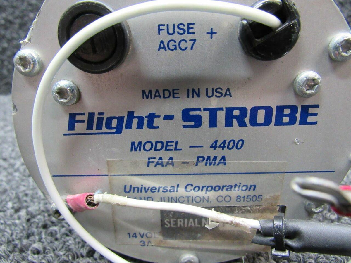Universal Corp Flight-Strobe 4400 Rotating Beacon Volts 14, Amps 3 CORE