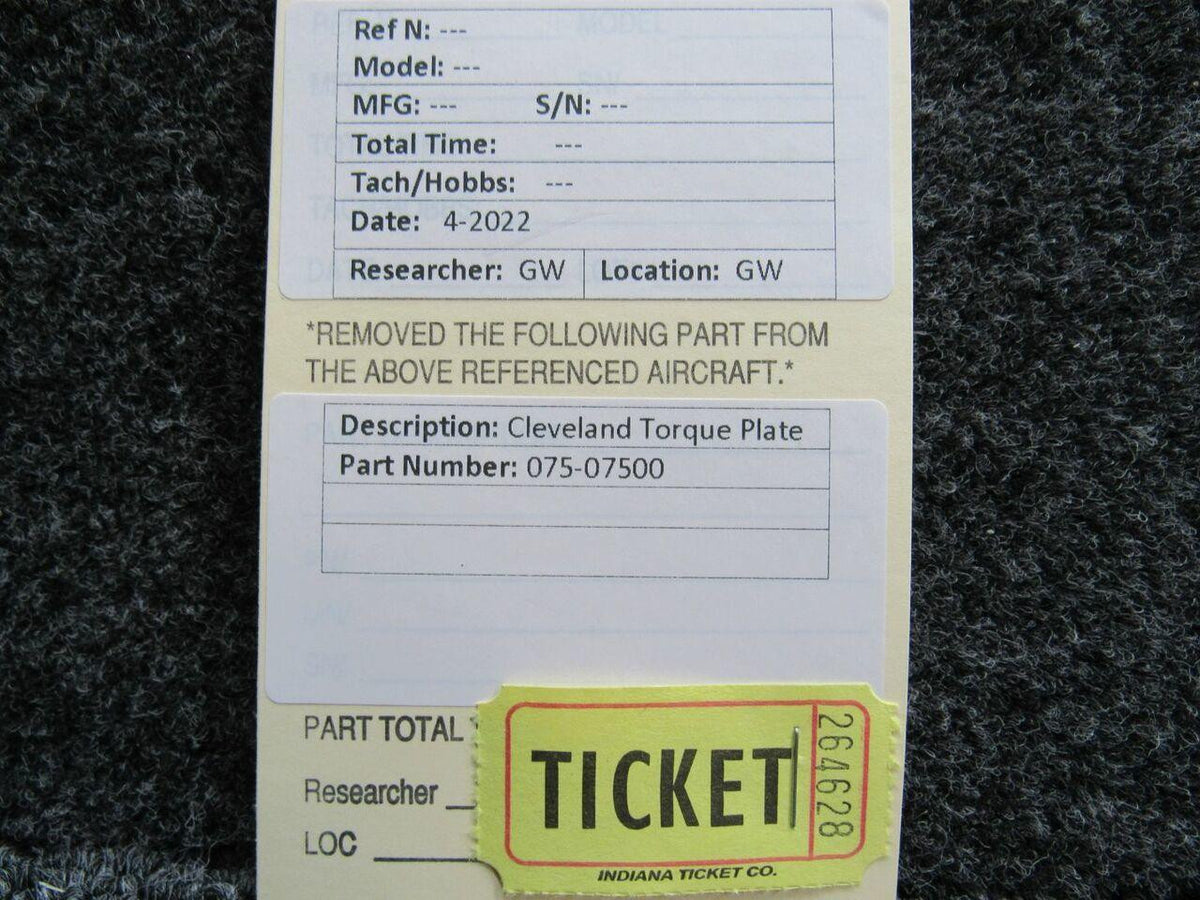 Cleveland 075-07500 Cleveland Torque Plate Assembly M22