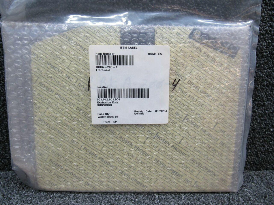 Rosen RBKA-200-4 Beechcraft King Air Rosen Sunvisor Lens NEW OLD STOCK M22