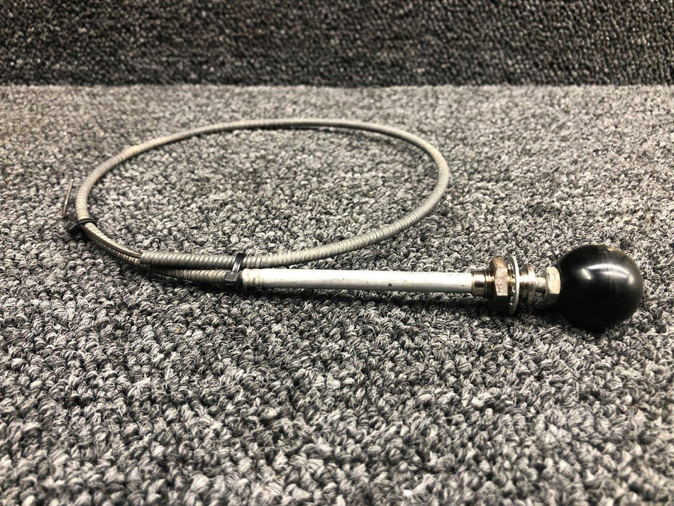 41481-016 (ALT: 454-120) Piper Cabin Defrost & Fresh Air Cable (L: 27-3/4") BAS Part Sales | Airplane Parts