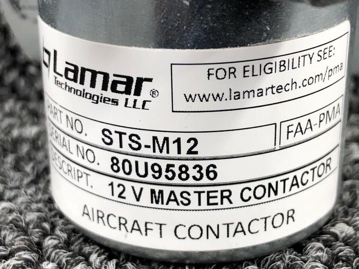 STS-M12 Lamar Master Contactor Relay (Volts: 12) BAS Part Sales | Airplane Parts