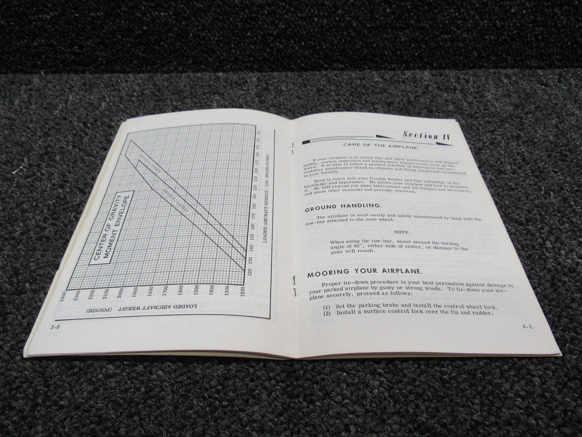 Cessna Aircraft Parts D519-13 1968 Cessna 177 and Cardinal Owners Handbook