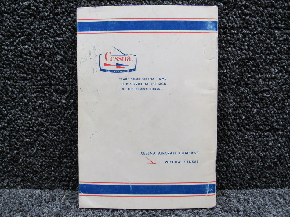 Cessna Aircraft Parts D519-13 1968 Cessna 177 and Cardinal Owners Handbook