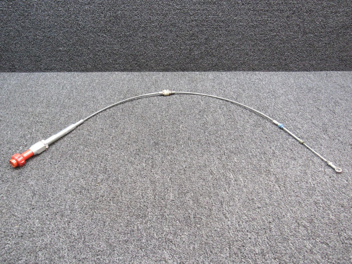 660226-025 Mooney M20M Vernier Mixture Control Cable Assembly (Length: 45-1/4") BAS Part Sales | Airplane Parts