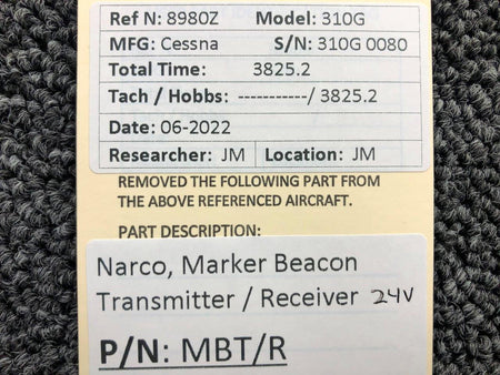 MBT/R Narco Marker Beacon Transmitter / Receiver BAS Part Sales | Airplane Parts